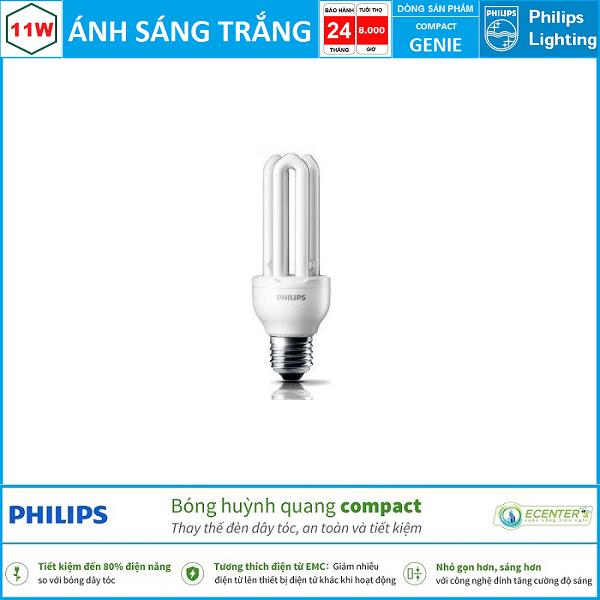 Bóng đèn compact philips genie 11w cdl e27