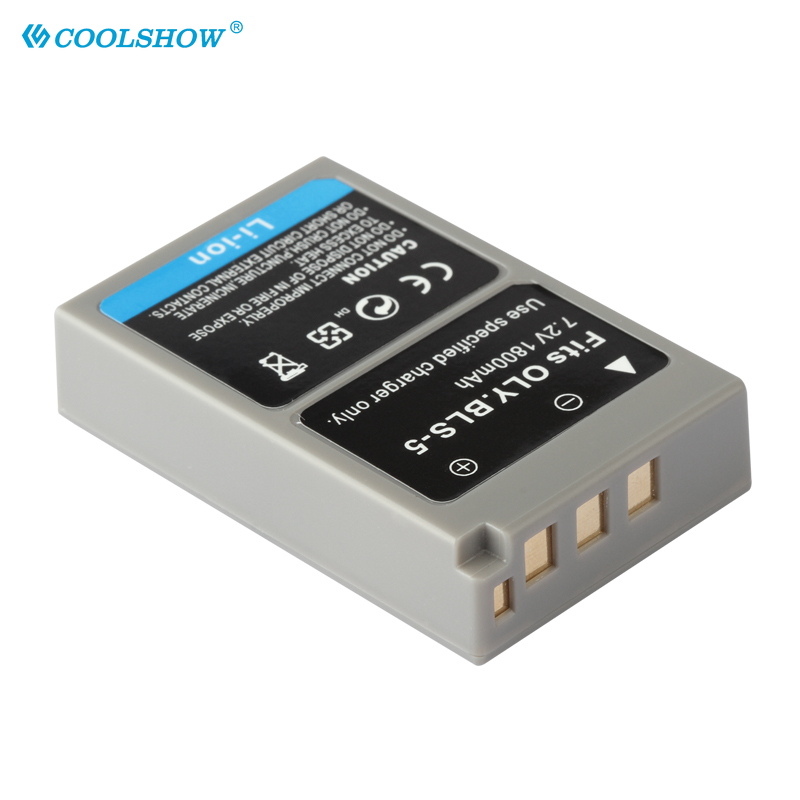 Psbls5 PS-BLS5 bls5 Pin cho Olympus OM-D E-M10 bút E-PL2 E-PL5 E-PL6 E-PL7 E-PM2 stylus1 PS-BLS5 1800mAh máy ảnh BATTERIE
