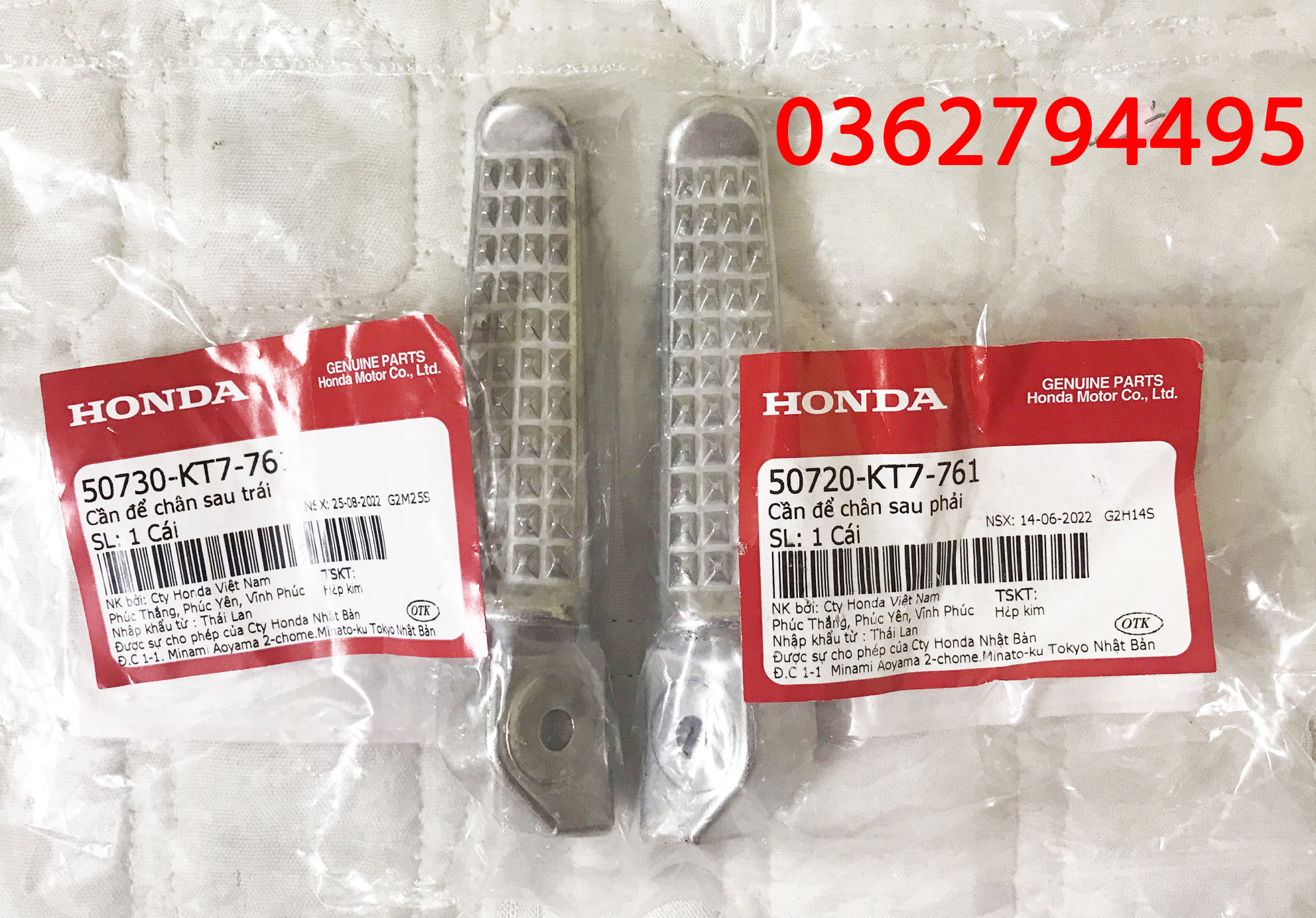 Pát gác chân sau Winner v1/Winner X/Winner V3/Sonic/GTR Zin chính hãng Honda