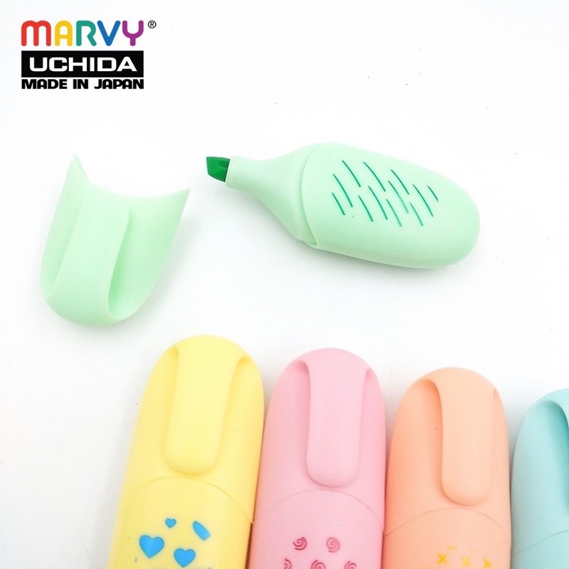 [HCM]Bộ 6 Màu Dạ Quang Pastel Marvy HL60