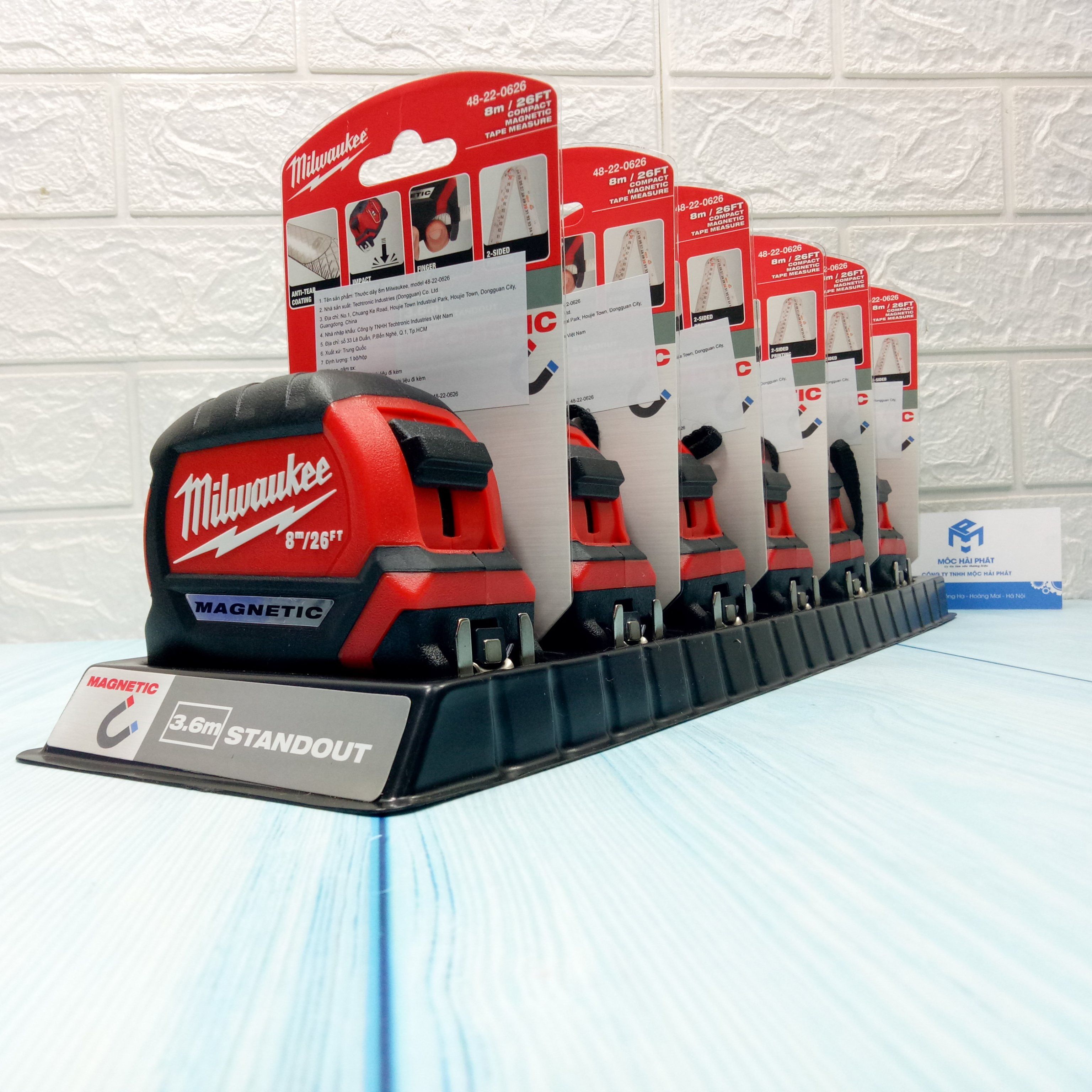 Thước cuộn Milwaukee có nam châm (Compact Magnetic)