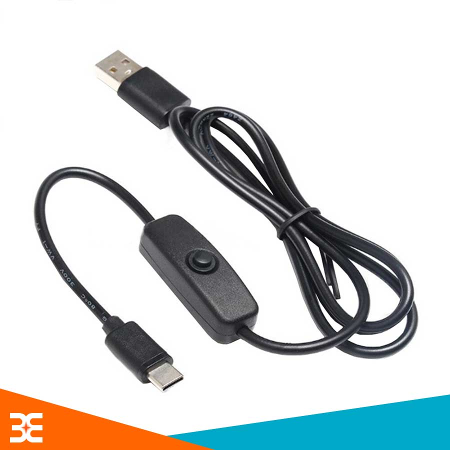 Cáp nguồn raspberry pi 4b cáp chuyển đổi nguồn 5v3a giao diện usb type-c