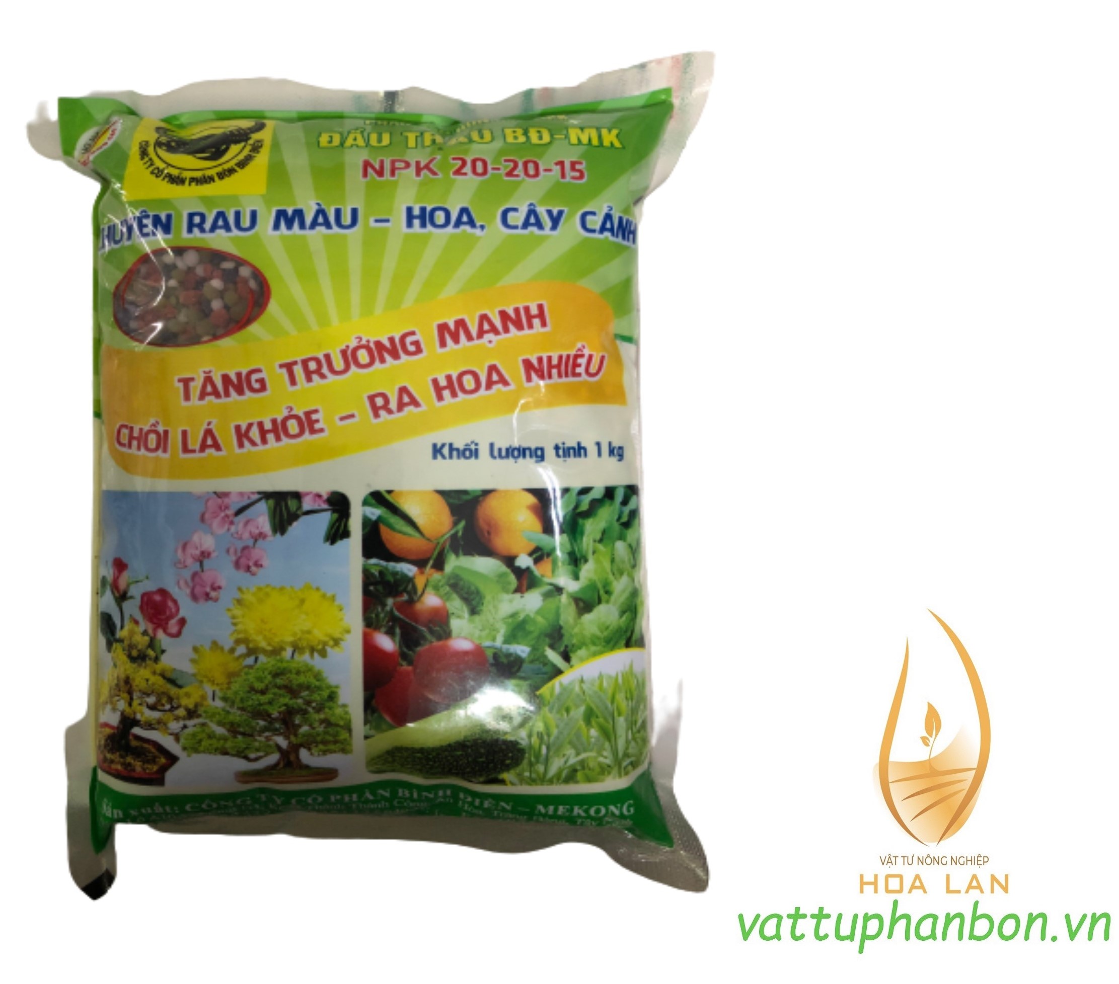 Phân bón đầu trâu mk 20-20-15 - #007a# 1kg