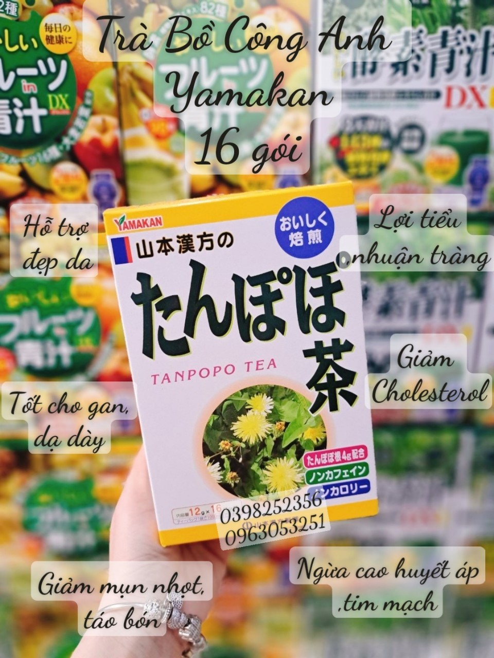 Trà túi lọc bồ công anh Tanpopo (16 túi)