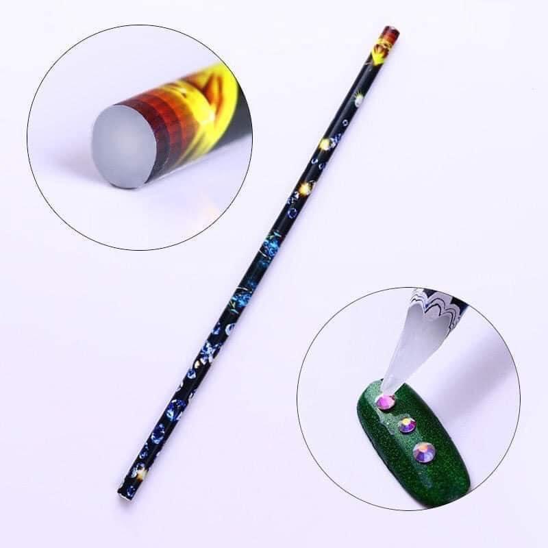 Cây chấm đá nail, bút sáp chấm đá chuyên dụng làm móng - mini nails