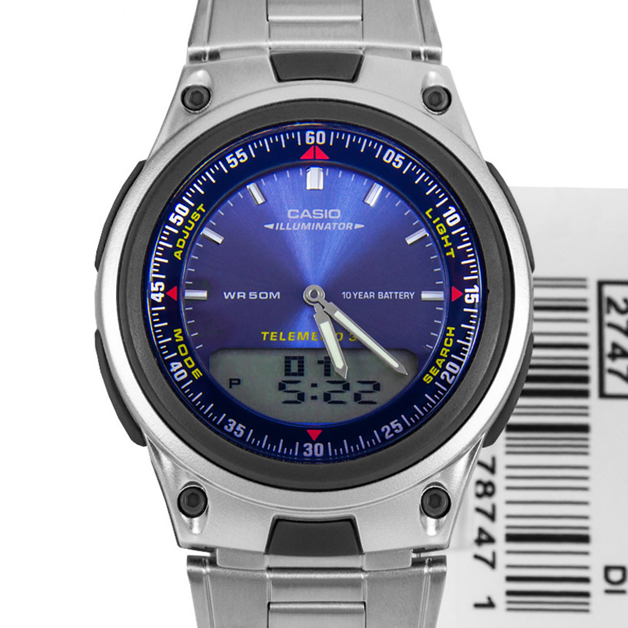Đồng hồ nam dây thép không gỉ Casio AW-80D-2AVDF (Bạc)