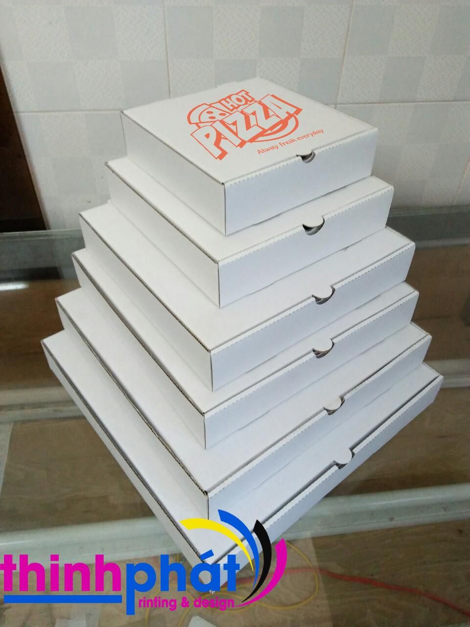 [HCM]100 hộp pizza in sẵn size 19