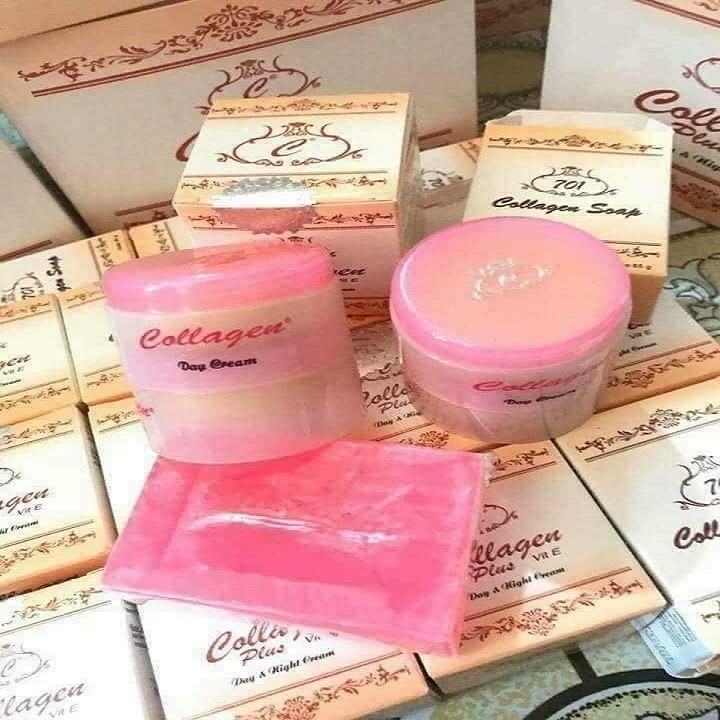 Kem collagen Plus vit E ngày và đêm (tặng kèm xà phòng)