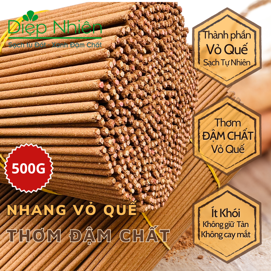 500 gram nhang vỏ quế cao cấp diệp nhiên