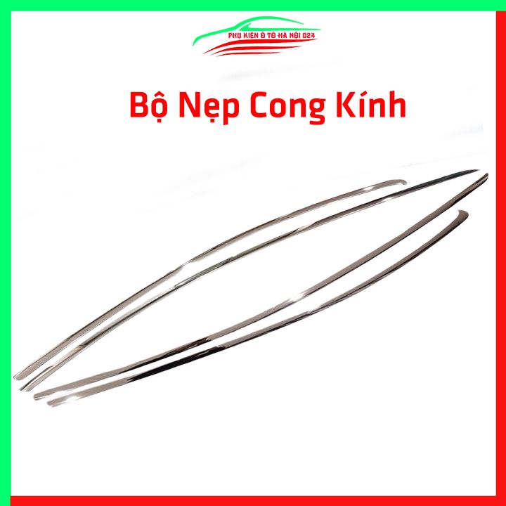 Bộ nẹp viền chân kính, cong kính ô tô City 2021-2022 Inox sáng bóng chuẩn form, trang trí bảo vệ xe hơi