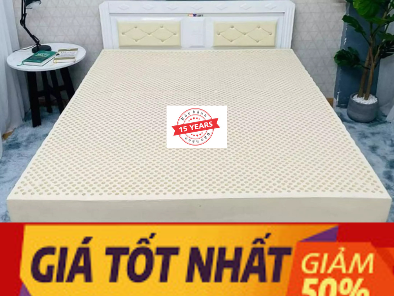 Nệm 1m8x2mx10cm 100% cao su non american