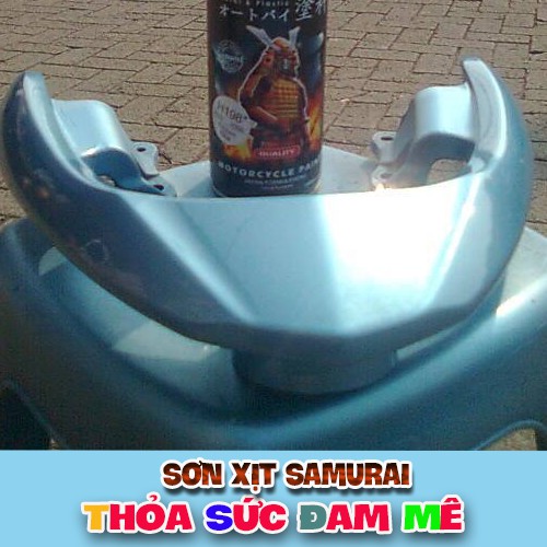 Chai sơn xịt màu xanh băng giá H198 Samurai