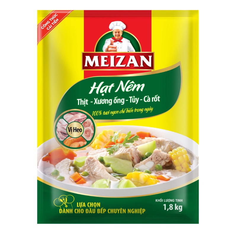Hạt nêm Chin su ngọt tôm thơm thịt gói 400g/900g/2Kg - date mới nhất