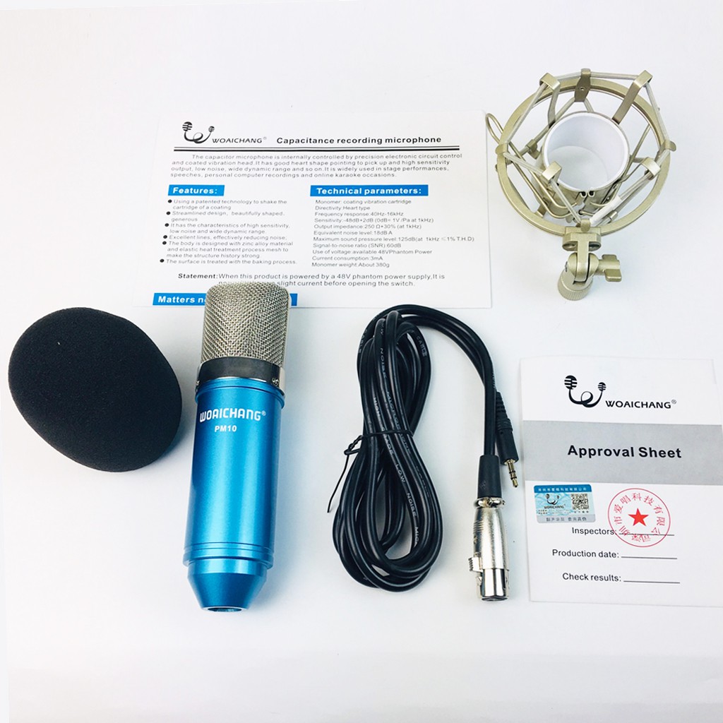 Micro Thu Âm Hat Karaoke Woaichang PM10 -dc3392