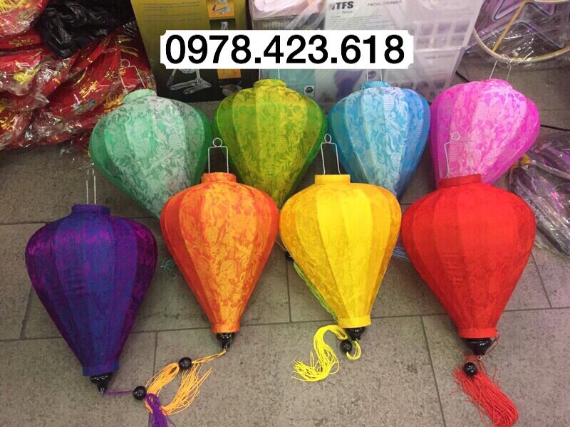 Đèn lồng Hội An 30cm -Dáng Tỏi