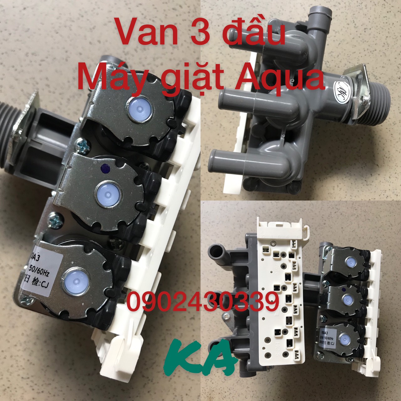 Van cấp đôi, Van ba máy giặt AQUA FPS90C1 cửa ngang