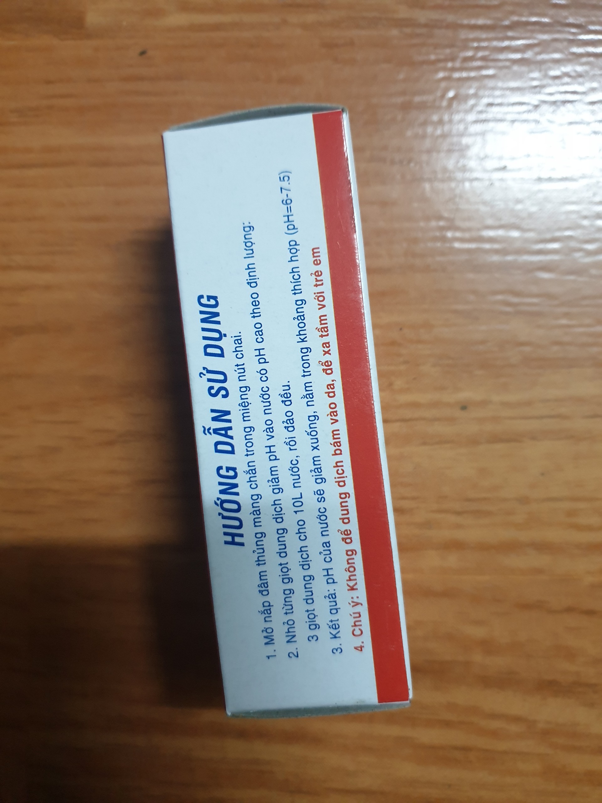 Dung dịch GIẢM pH cho hồ cá cảnh hộp ĐỎ