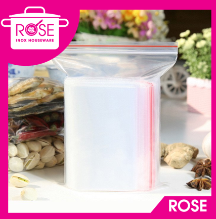 Túi Zipper Chỉ Đỏ 1kg - túi zip chỉ đỏ bọc thực phẩm tiện dụng