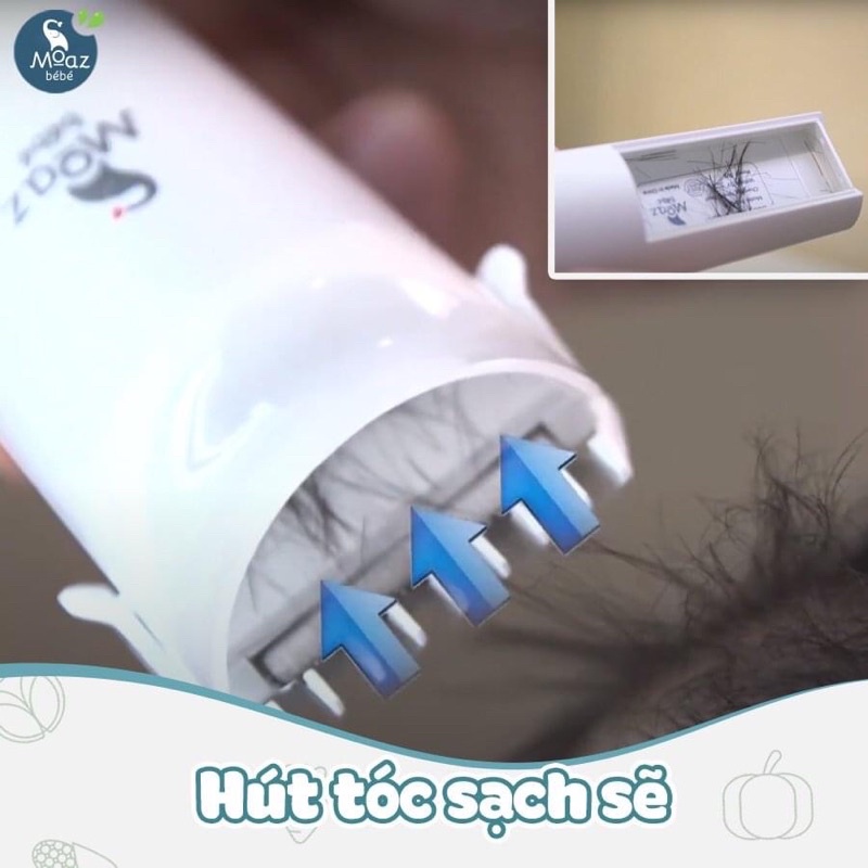 Tông đơ cắt tóc Moaz bé bé có hút tóc