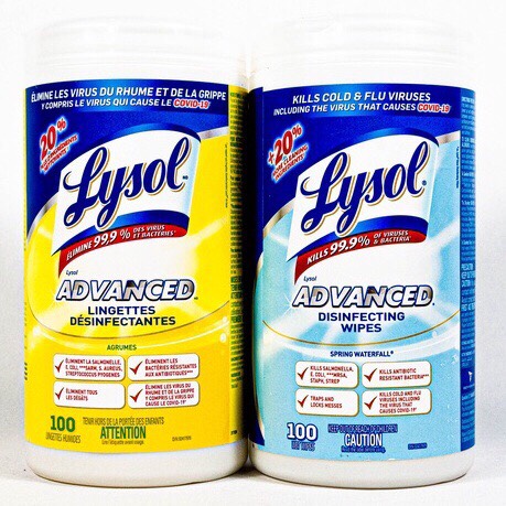 Khăn giấy ướt diệt khuẩn Lysol 100 tờ