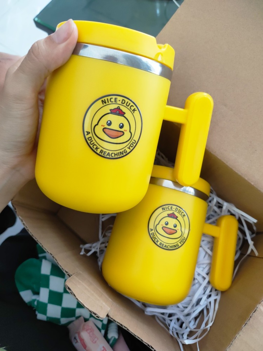 Ly Con Vịt Giữ Nhiệt, Đa Năng Đáng Yêu 450ml