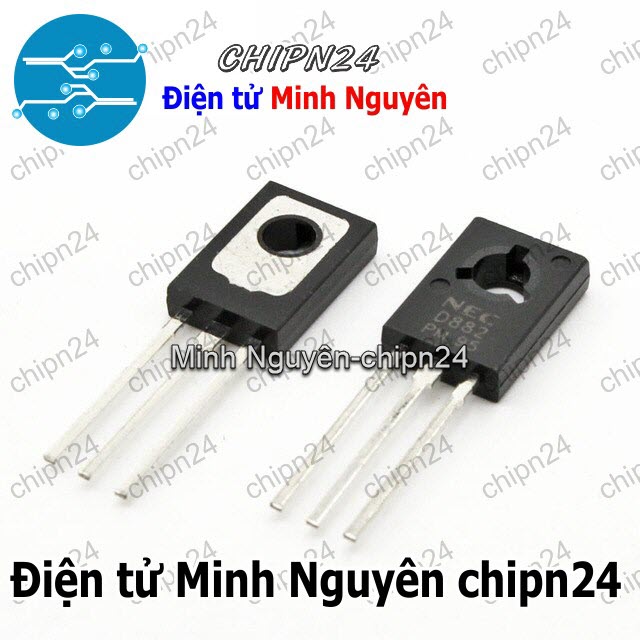 [10 con] (KT1) Transistor D882 TO-126 NPN 3A 40V (2SD882 882) - HH000981