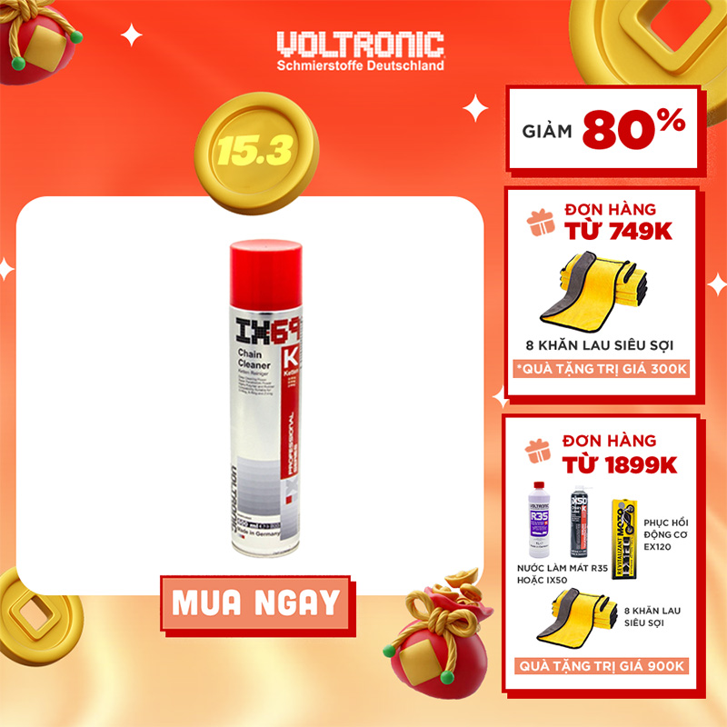 Chai xịt vệ sinh sên VOLTRONIC ix69 600ml