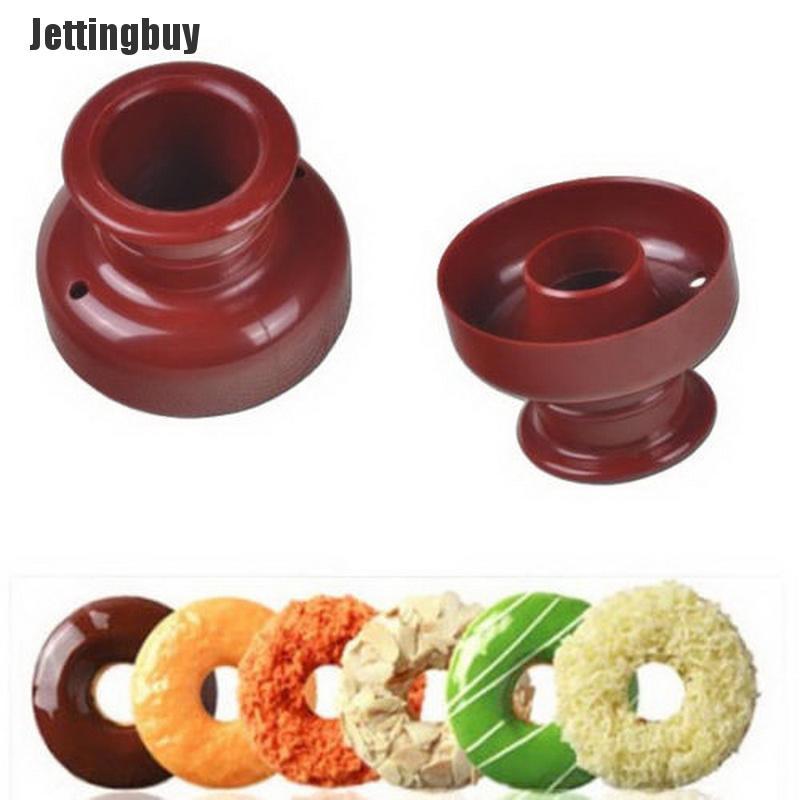 Jettingbuy Donut Maker Cutter Mold Fondant Cake Bread Desserts Bakery Mould Tool DIY
