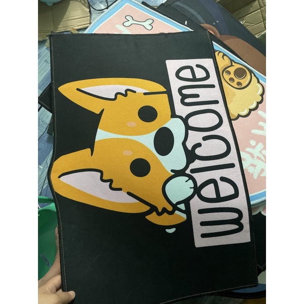 Thảm chân 3D hình thú siêu cute