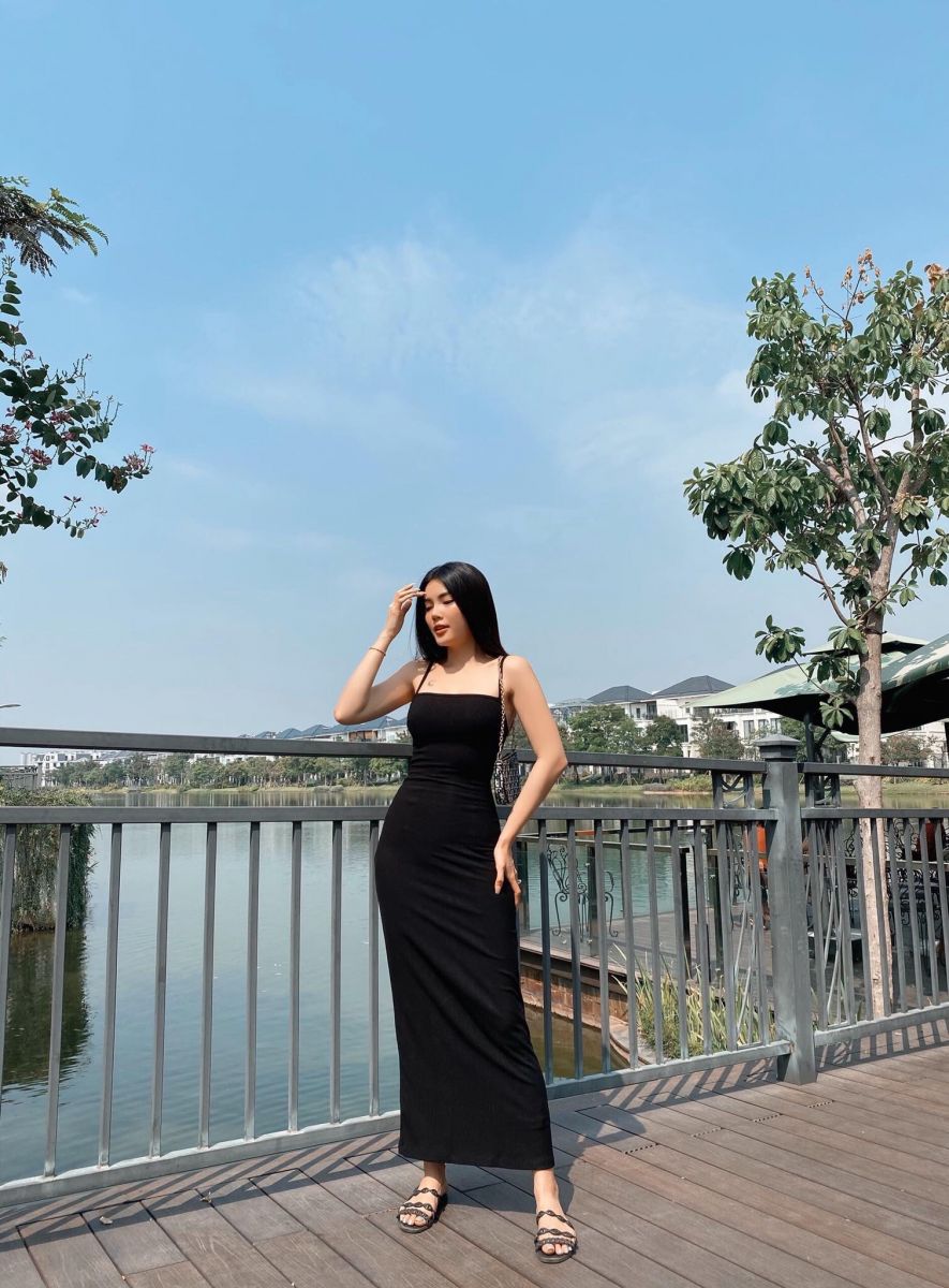 (VIDEO+HÌNH THẬT) Đầm Maxi Lazzon Phom Dài (ĐEN)