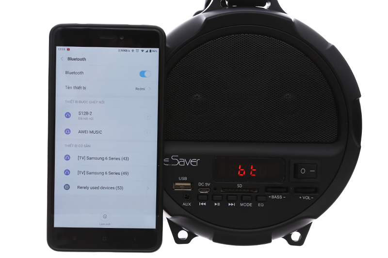 Loa Bluetooth eSaver S12B-2 Đen