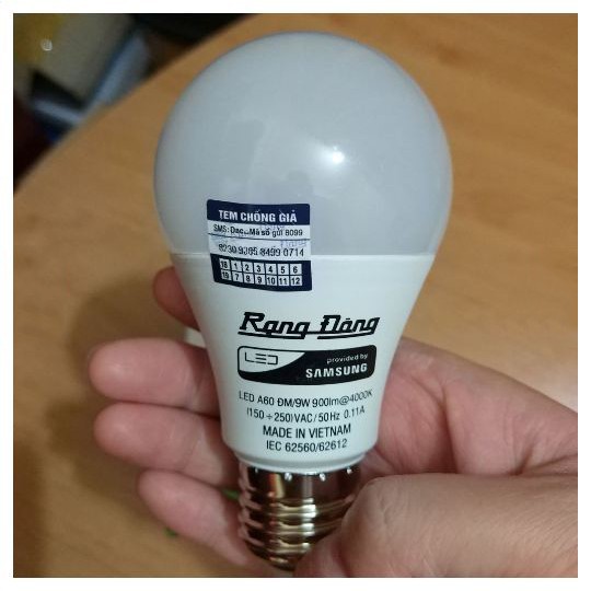 Bóng đèn LED Bulb tròn 9W Rạng Đông Model: A60N1/9W