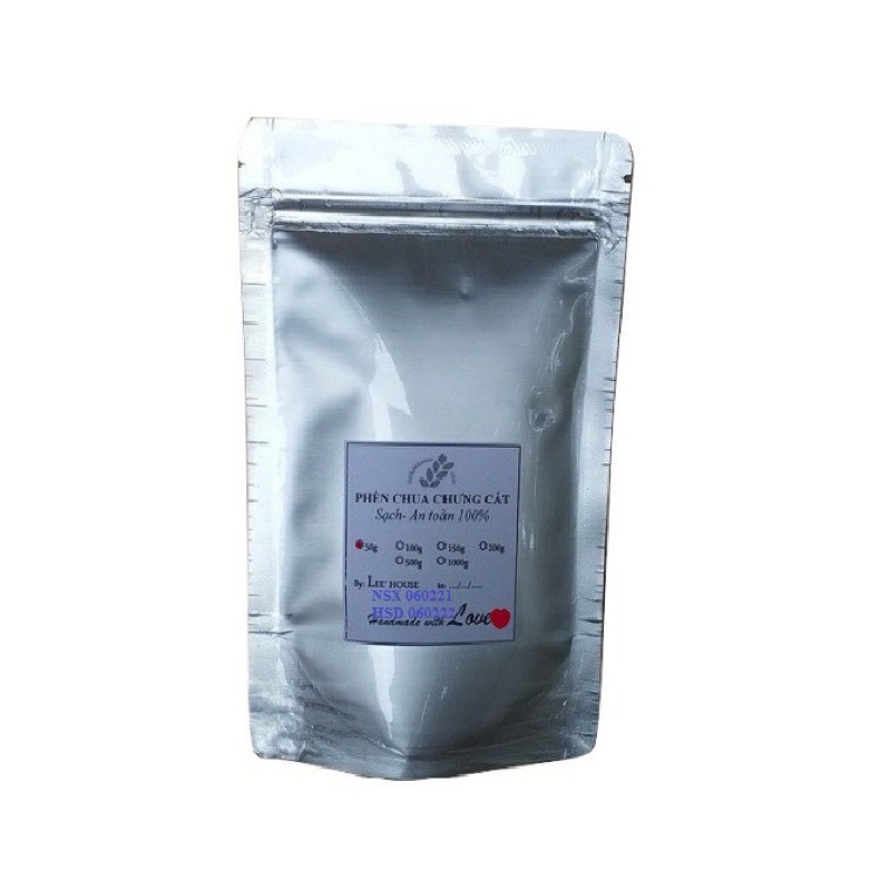 ❤️❤️ Gói 50gr Bột phèn chua chưng cất nguyên chất (Phèn phi)