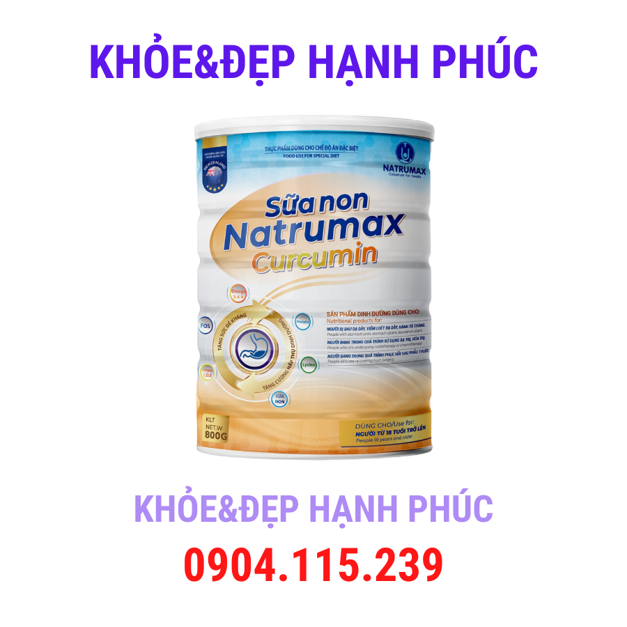 [Có bảo hành] Sữa non NATRUMAX CURCUMIN – Trọng lượng 800gr