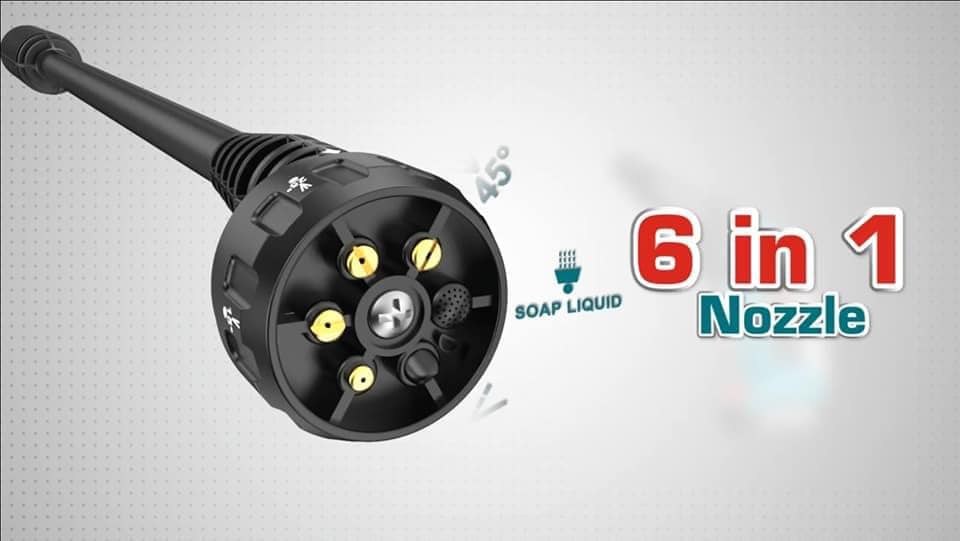 [HCM]Máy xịt rửa xe dùng pin Lithium 20V Total TPWLI20084 ( Kèm 1 pin 20V 4.0A/h + 1 đế sạc nhanh )