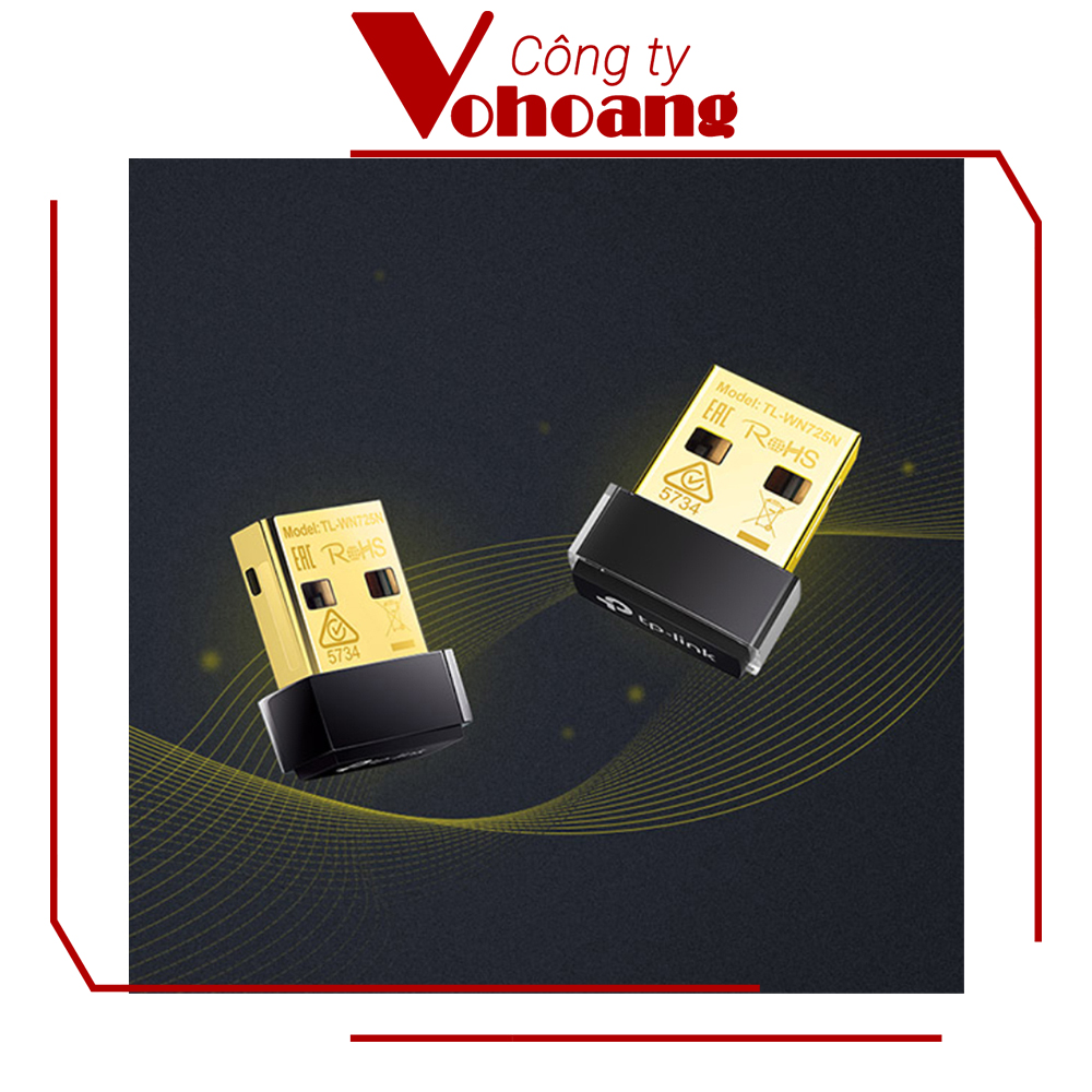 USB thu sóng Wifi TP-Link WN725N (Đen)