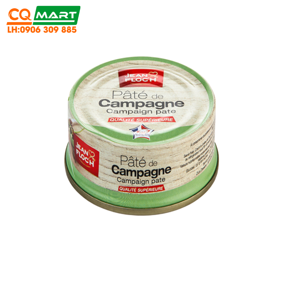 [DATE 27/05/2024] Pate thịt heo De Campagne hiệu Jean Floch 130g