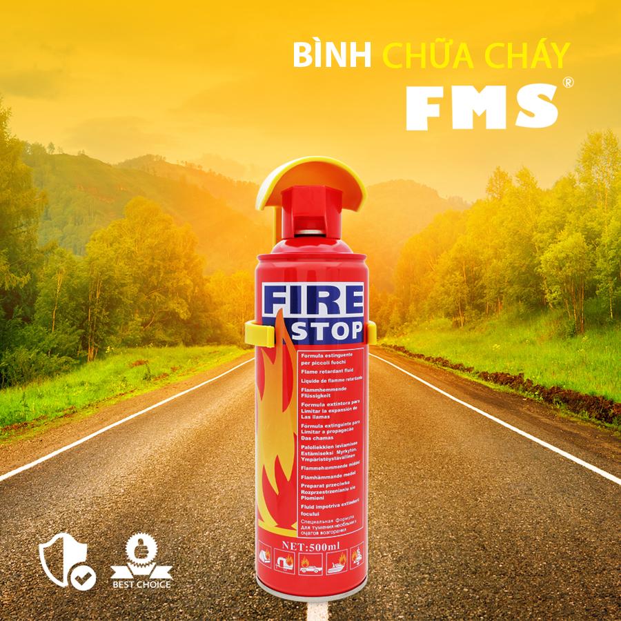 Bình chữa cháy Mini cho ô tô FMS-23 500ml
