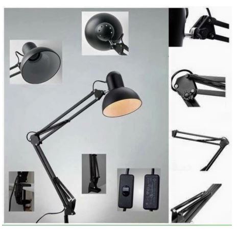 Đèn Đọc Sách Pixar, Đèn Kẹp Bàn (tặng Kẹp Mặt Bàn + Chân Đế + Bóng Đèn)