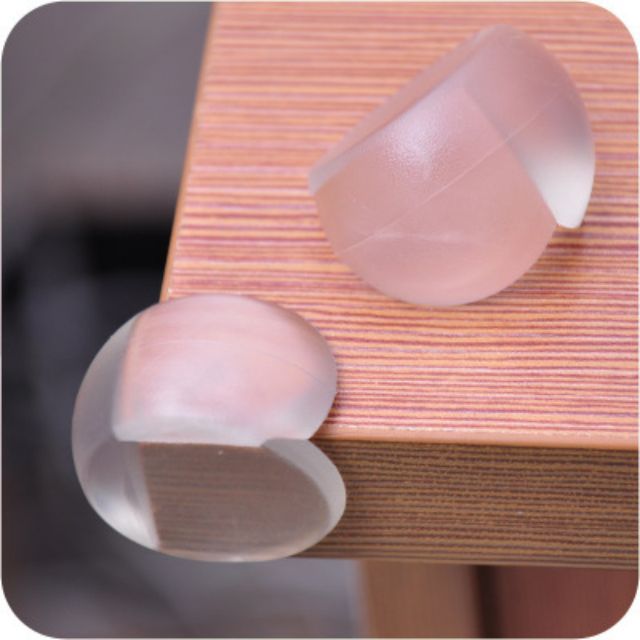 Bộ 4 Miếng Bọc Cạnh Bàn Silicon Tròn