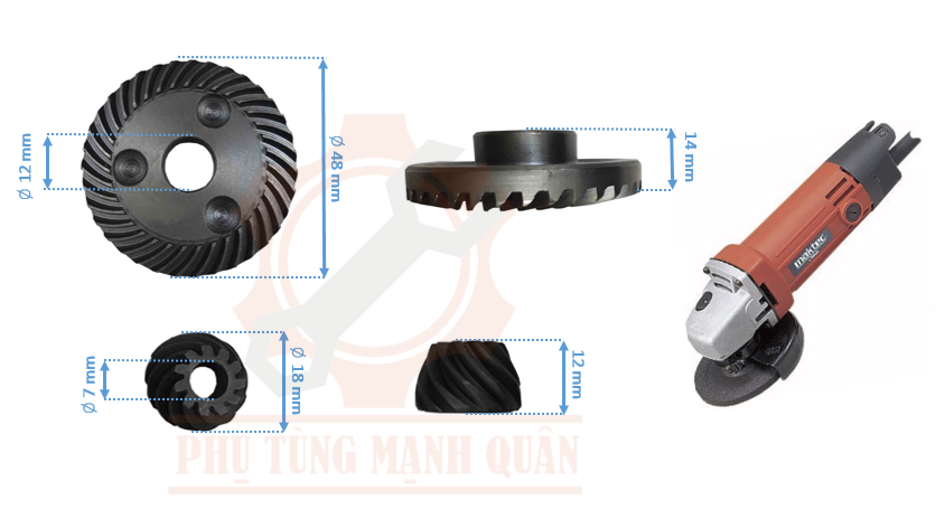 Bánh răng/nhông mài maktecc mt953