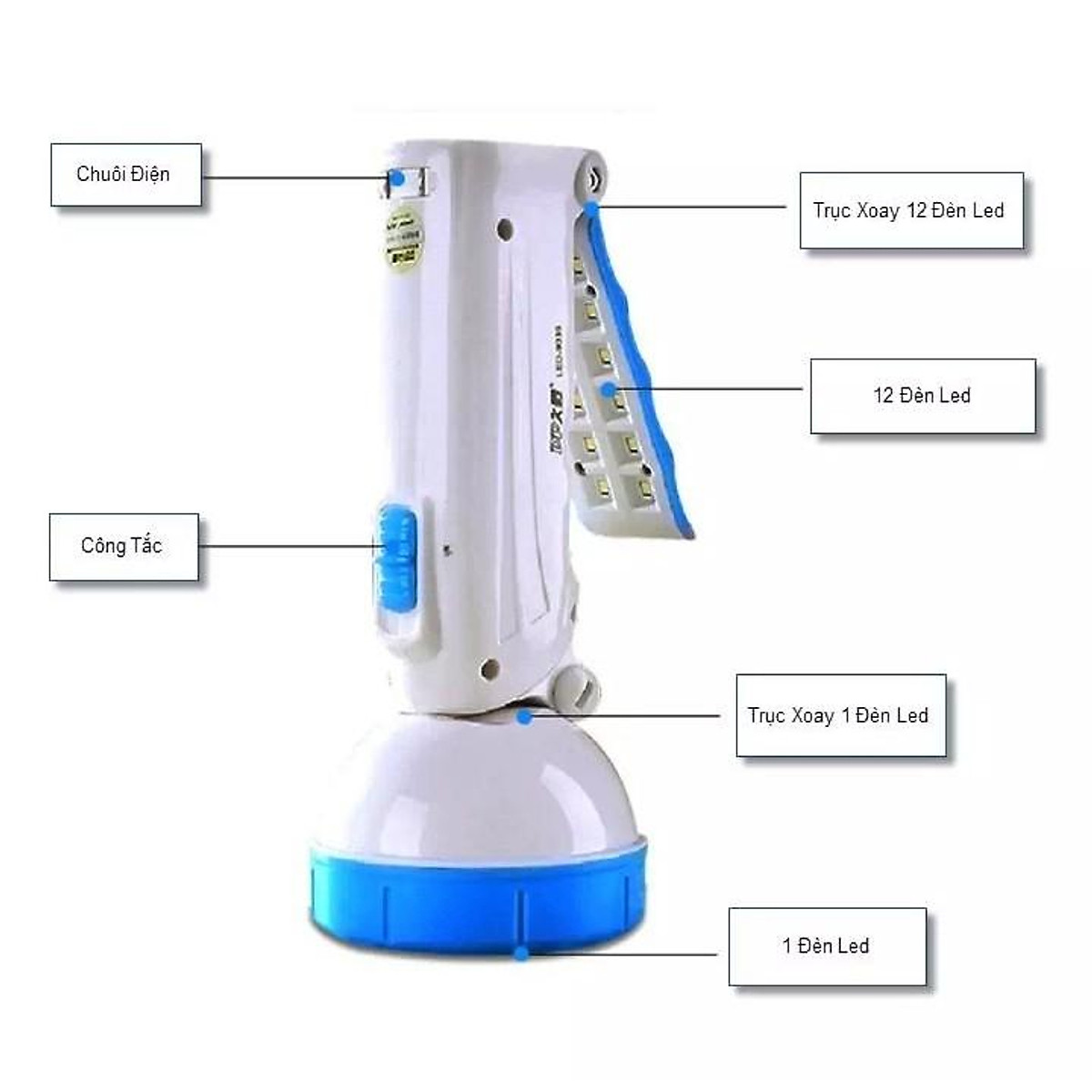 Multi-Function Flashlight with 2 Modes Dp-9035