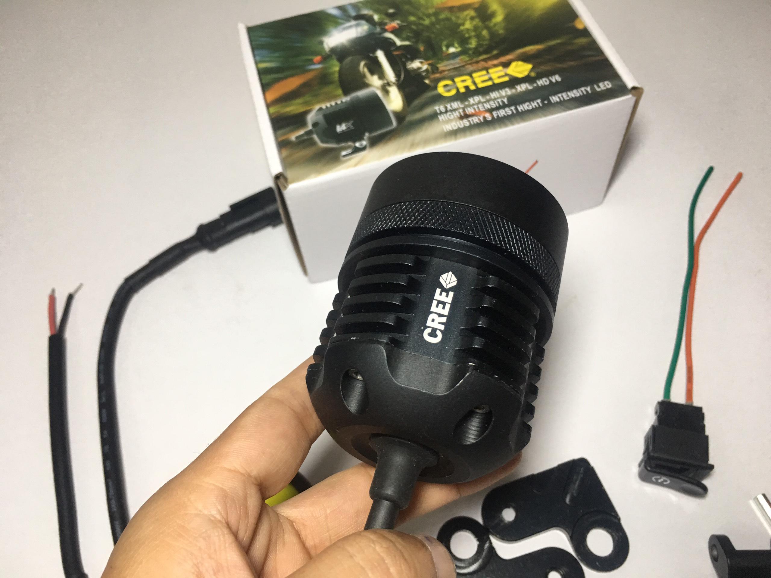 ĐÈN TRỢ SÁNG L4X CHÍP T6 KÍNH TÍM