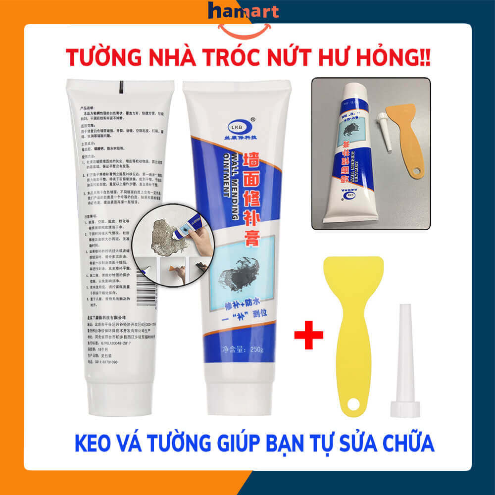 250g Wall Repairing Ointment Universal Mending Paste Repair Cream Grout Beautiful Sealant for Cracked Peeled Holes Wall Scraper