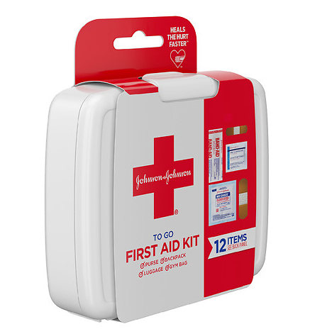 [HCM]HỘP SƠ CỨU Johnson & Johnson TO GO 12 MÓN