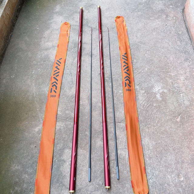 Cần câu tay  Daiwa huyết long 8H tải cá lớn tặng đọt daiwa đi kèm
