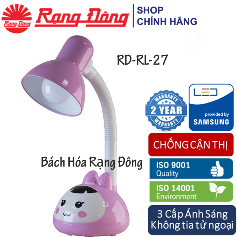 Đèn Bàn (Đèn Học) LED Chống Cận Rạng Đông, Samsung ChipLED. RL-27