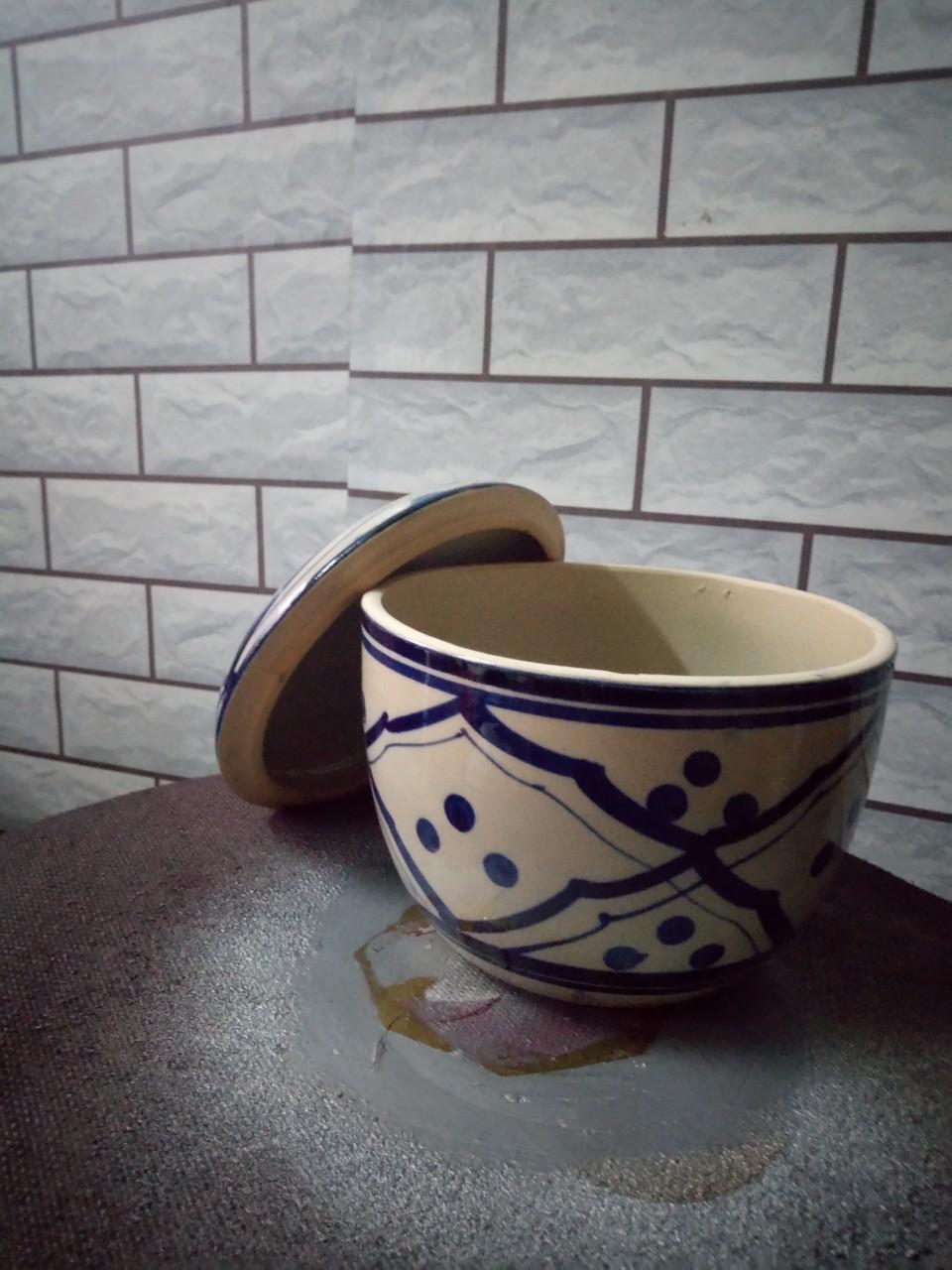 Thố sành, hủ đựng 13 cm ( 2 thố )