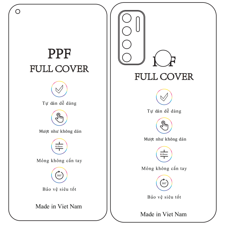 Dán dẻo PPF Vsmart Live 4 - Tặng dán camera