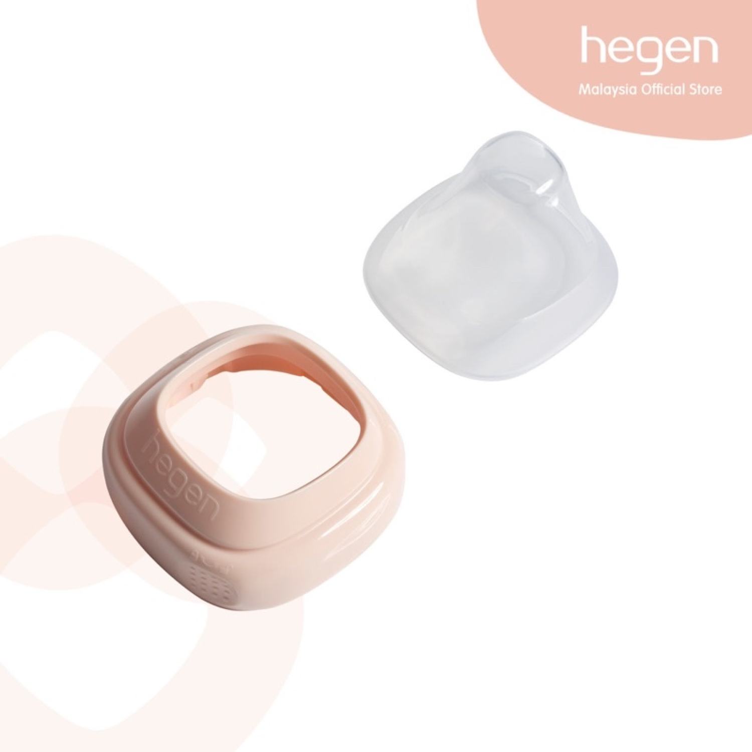 Bộ nắp đậy núm ti và Cổ nối bình sữa Hegen